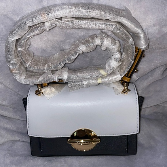 Marc Jacobs Leather Crossbody Bag The Tuck Lock 
Gray & Light Gray Colorblock - Picture 4 of 14